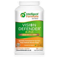 AREDS2 VISION DEFENDER AMD Supplement: Lutein, Zeaxanthin, Zinc, Vitamin E – AREDS 2 Eye Vitamins, Minerals, Nutrients for Eyes. 3 Months Supply (90 tablets) One-A-Day Vegan Eye Supplement. Made in UK