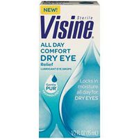 Visine Tears Long Lasting Dry Eye Relief Lubricant Eye Drops 1/2 FL oz (12 Pack)