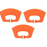 Onpiece 3 Pack Cattle Weaner, Cow Nose Thorn, Weaning Calf Weaner with Thick Plastic Cattle Nose Rings Livestock Equipment