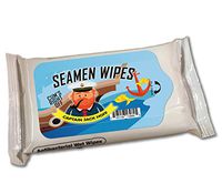 Captain Jack Hoff’s Seamen Wipes Alcohol-Free Antibacterial Wet Wipes Weird Gags for Men Nautical Stocking Stuffers for Guys White Elephant Ideas Secret Santa Travel Size Funny Sanitizer Wipes