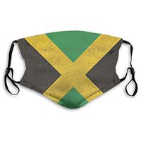 Fillter for Women Jamaica Flag Adjustable Cold Dustproof Ear Loops for Travel Double Protection