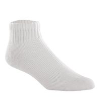 JOBST Sensifoot Mini-crew Closed Toe Socks, White, Large by Jobst