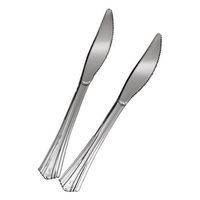 Reflections Silver Plastic Knives 24ct. Boxed