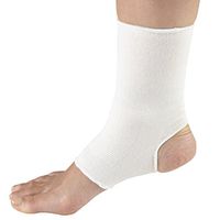 OTC Ankle Support, Pullover, Knit Elastic, White, Small