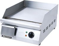 Adcraft GRID-16 16-Inch Countertop Griddle, Stainless Steel, 120v, NSF