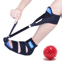 Plantar Fasciitis Night Splint Drop Foot Brace - New & Improved Foot and Leg Stretcher for Effective Relief from Plantar Fasciitis, Achilles Tendonitis, Heel, Ankle and Calf Pain (M)