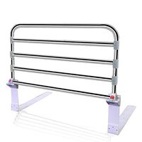 LLF Foldable Stainless Steel Elderly Bedside Safety Rail, Adjustable Bed Rail Guard Safety Side for Home Hospital, 2 Sizes (Size : 60cm)