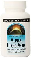 Source Naturals Alpha Lipoic Acid 300 mg Supports Healthy Sugar Metabolism, Liver Function & Energy Generation - 60 Capsules
