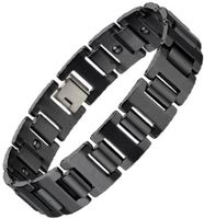 Energy Power Bracelet Health High-Tech Ceramic Armband Hematite Magnetic Bio 045