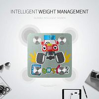 Cartoon Monster Truck Bluetooth Scales Body Fat Scale Bluetooth Body Scale Tracks 8 Key Compositions Analyzer Sync with Fitness Apps 400 Lbs
