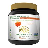 GoldenSource Proteins Organic Plant-Based Protein, Maple, 1 Pound