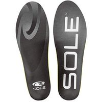SOLE Sport Medium Volume Footbed Insoles, Mens Size 4.5-6 / Womens Size 5.5-7 Black