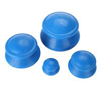 Cupping Set, 4 Pcs Silicone Vacuum Cup Cupping Therapy Sets Health Care Massage Product for Stimulating Blood F low and Relieve Fatigue