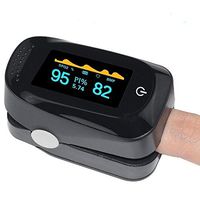 Fingertip Pulse Oximeter Portable Digital Blood Oxygen FDA Approved SPO2 Pulse Sensor Meter with Alarm and Pulse Rate Monitor for Adults and Children