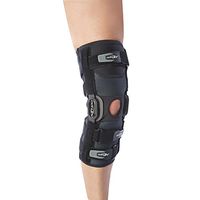 DonJoy Playmaker II Knee Support Brace with Patella Donut: Spacer Sleeve, Small