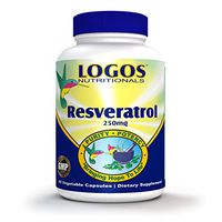 Logos Nutritionals - Trans Resveratrol - 250mg 60 Count - Red Wine Polyphenols Super Antioxidant
