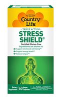 Country Life - Triple-Action Stress Shield with Sensoril - 60 Vegetarian Capsules
