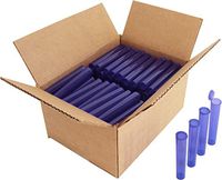 Transparent Purple Pre-Roll Tubes - 109mm - King Size - #PRT109TP - Set of 100