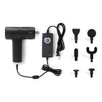 Plug-in Percussion Massager Gun Mute Leg Muscle Relaxation Massage Artifact High Frequency Vibration Massager Handheld Send 6 Massage Heads Tissue Muscle Massager (Color : Standard)