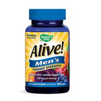 Nature's Way Alive! Men's Gummy Multi-Vitamin, 100 mg per serving, 60 Count