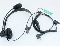 SUNDELY Over-Head Headset with Boom Mic & VOX-PTT Switch for Motorola Radio GP88 GP88S GP350 SP10 2-pin
