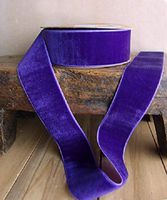 PoshNPretty 1.5" Luxurious Plush Velvet Ribbon Roll 10 Yards (Purple)