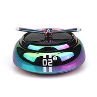 QBUC Car Air Freshener Solar Energy Rotating Cologne Car Aromatherapy Diffuser Interior Decoration Accessories Essential Oil Diffuser for Car Home(Colorful)