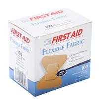 American White Cross Flexible Fabric Fingertip Bandages, Box of 100