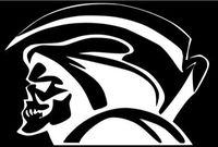 Grim Reaper Vinyl Sticker | Walls Laptop | 5.5 Inch Width X 3.80 Inch Height | White HGC0089