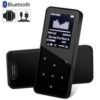 MP3 Player,MP3 Player with Bluetooth,8GB Music Player with FM Radio,Pedometer for Walking,Build in Speaker,Voice Recorder,Video Play,Photo Viewer,E-Book,Touch Button and Armband,Support up to 32GB