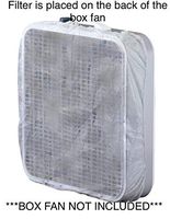 20" x 20" Microfiber Filters for Box Fans, 60 Day Filtration (Set of 2): Box Fan Not Included