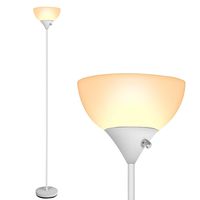 LED Floor Lamp - 3000K Standing Lamps, 9W Energy Saving, 40,000 Long Lifespan, Warm White Eye-Friendly, Torchiere Floor Lamps for Bedrooms, Lamps for Kids Room, Living Room, Reading, Working