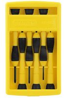 Stanley Tools 6-Piece Precision Screwdriver Set, Black/Yellow