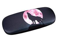 PU Leather Hard Shell Eyeglass Case Glasses Storage Case Protective Case for Glasses Wolf - 02