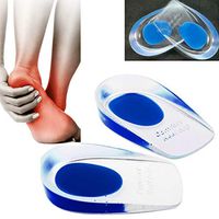 Gel Heel Cushion Shoe Insert Insole for Foot Protection 1 Pair – Great for Any Prolonged Standing or Walking Activity (Blue)
