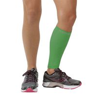 Zensah Calf/Shin Splint Compression Sleeve (singe sleeve), Green, Large/X-Large