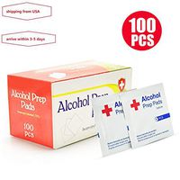 Numy Disposable 100pcs Prep Pads,Individually Wrapped Wipes Pack for Portable Devices Cleaning,Cotton Pads