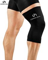 COPPER HEAL Knee Compression Sleeve Recovery Knee Brace Guaranteed with Highest Copper Infused Content to Support Stiff Sore Muscles and Joints Meniscus Tear & Patella Stabilizer Strap