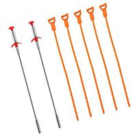 7 Pack Drain Snake 20 Inch Hair Drain Clog Remover Drain Relief Auger High Quality - Skroutz Deals
