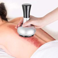 Lzour Gua Sha Scrapping Massager and Vacuum Cup with Heated Suction Cupping - Handheld Physical Therapy Massage Device - Powerful Suction, Relieves Muscle Sores