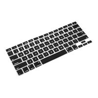 Skque Black Silicone Keyboard Skin Cover for Apple MacBook/Pro/Air-make keyboard more save and beautiful