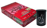 Herb Airtight Container Fresh Kettle with Juicy Jay's Raspberry 1.25 Flavored Hemp Rolling Papers 24 Count Box DC Crafts Nation- Middle Finger