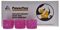 PowerFlex Self Adherent Tape, Latex, Athletic Tape, Pink Glitter, 2", 24 Rolls per Case