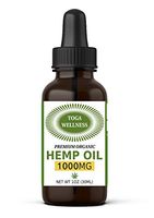 Hemp Oil Extract for Pain & Stress Relief – 1000mg of Pure, Organic Hemp Extract – All-Natural, Non-GMO, Vegan – Made in USA – Reduces Inflammation, Pain, Stress & Anxiety -Improves Sleep, Skin & Hair