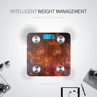 LYAOE Bluetooth Body Fat Scale Hitech 3D Cyberspace CPU Sparkling Smart Wireless Scale with LCD Display Measuring Body Weight Bmi and Health Digital Scale