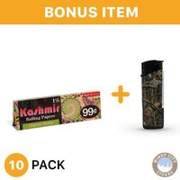 Kahmir Rolling Papers - Organic Hemp 1 1/4 (10) with LED Lighter