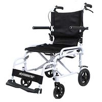 Wheelchairs Wheelchair Old Man Folding Wheelchair Disabled Scooter Portable Shopping cart Trolley Can Bear 100 kg (Color : Black, Size : 538585cm)