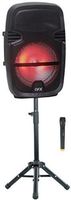 QFX PBX-61087 Portable Party Speaker with Stand and Wireless Microphone