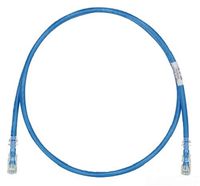Panduit UTPSP5BUY Category-6 8-Conductor Strain Relief Clear Boot Patch Cord, 5-Feet, Blue