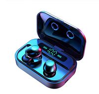 RONSHIN Wireless Bluetooth Headphone M7 TWS 5.0 Bluetooth Earphones Power LED Display Wireless Earphone IPX7 Waterproof Sport Earbuds 6D Stereo Game Headset Black